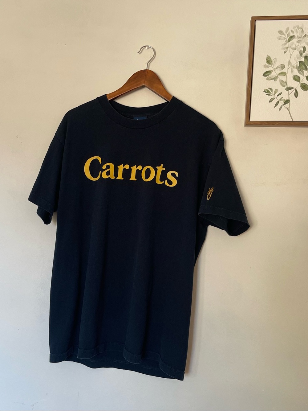 Carrots Black T-Shirt with Yellow Logo